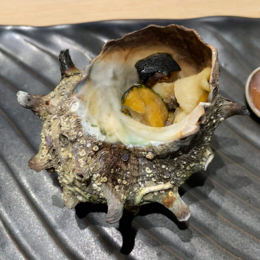 しらはら　サザエの壺焼き